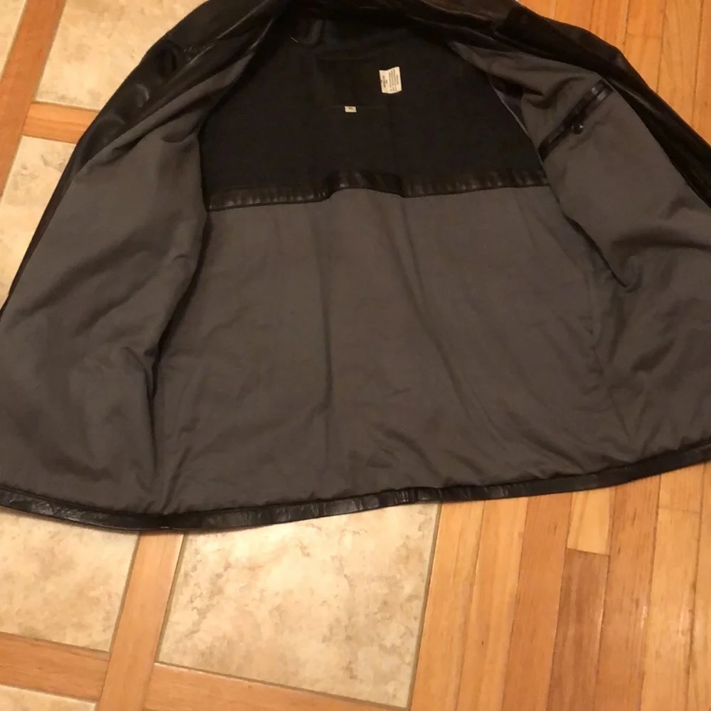 Vintage Coach- Excellent condition Mens lined leather jacket XL Black - Picture 6 of 8